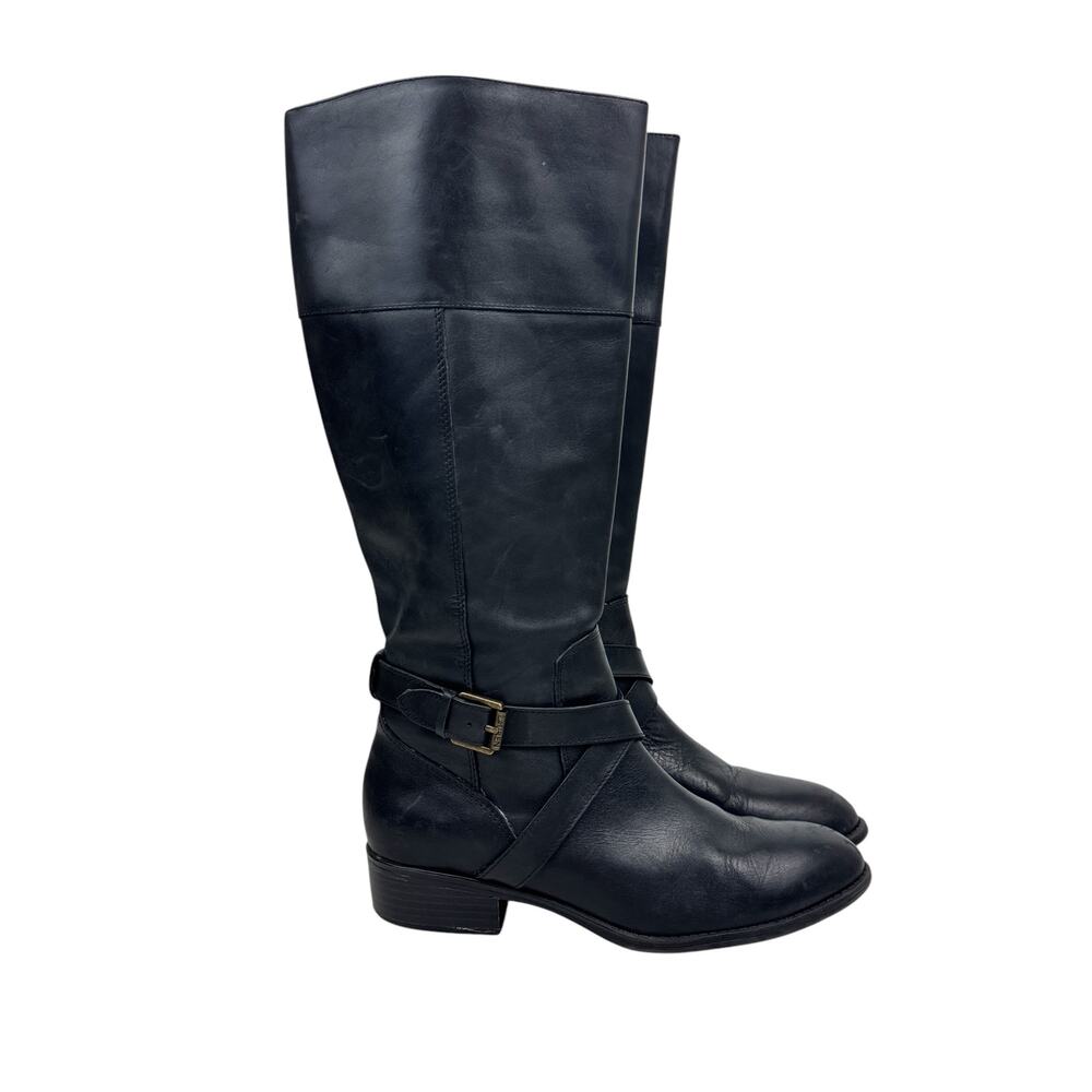 Lauren Ralph Lauren Black Leather Riding Boot
